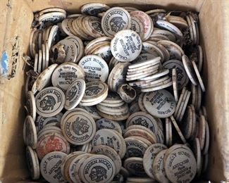 Crazy Horse Antiques Wood Indian Head Coins