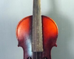 Antique 24" Violin Marked Antonius Stradivarius Cremonenfis Faciebat Anno 17, With Bow, Lesson Book, And Carrying Case