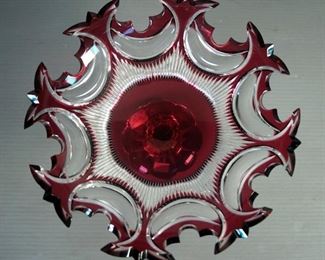 Caesar Bohemiae Footed Crystal Bowl, 10.5" Diameter