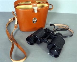 Marshall Field And Company 7 x 35 Feather Weight Binoculars, Model 76359, Includes Leather Carrying Case, Made In Germany