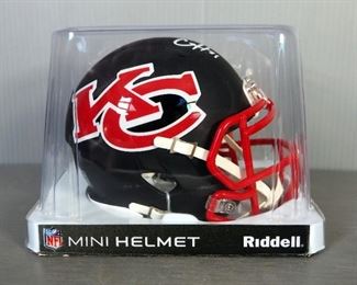 Riddell Kansas City Chiefs Amp Alternate Mini-Helmet, Signed By Clyde Edwards-Helaire