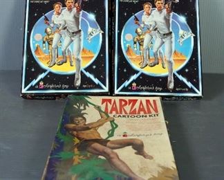 Colorforms Buck Rogers And Tarzan Adventure Sets, Qty 3