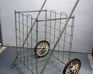 Folding 2 Wheeled Wired Shopping Cart