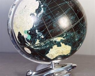 Weber Costello Co 12" Globe On Aluminum Airplane Axis