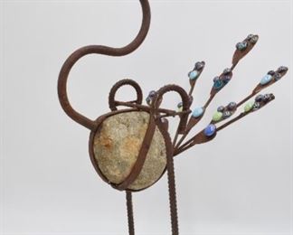 Stone Peacock Yard Decoration