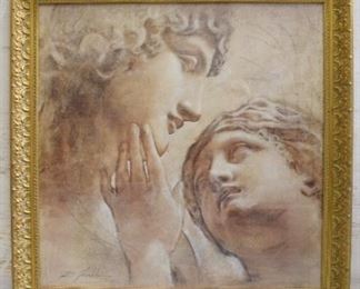 Large Print Resembling Greek Sculptures
