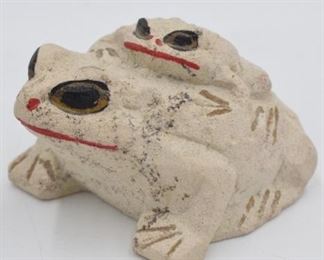 Stone Frog Sculpture