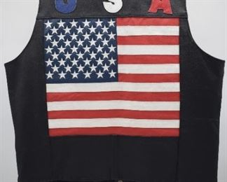 Vintage USA Leather Vest