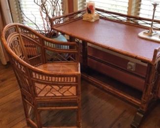 Bamboo desk and chair