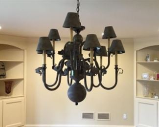 Large iron chandelier