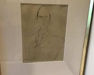 Amadeus Modigliani lithograpg