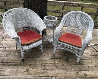 Wicker seating