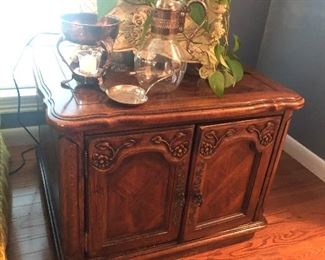 Solid wood side table