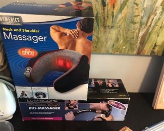 Neck and body massagers