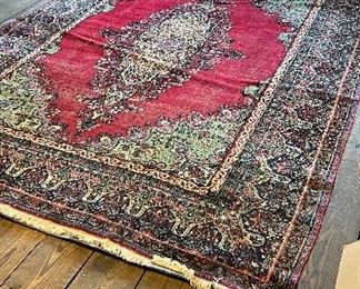 Many antique rugs