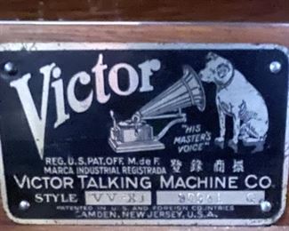 Victor talking machine 1920's