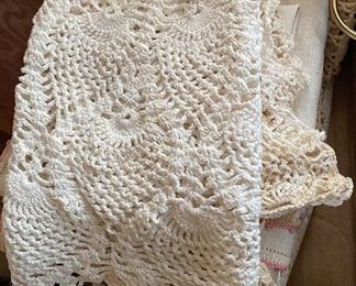 Linens and Crocheted Items