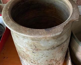 Slat Glaze Two Gallon Crock