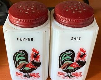 Rooster Themed Salt and Pepper Shakers