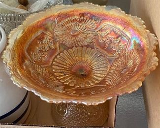 Carnival Glass Compote