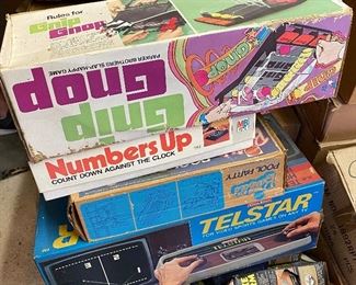 Vintage Telstar Video Game System, Barbie Pool Party in Box
