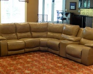 Norwood Leather Sectional - w/ Power Recliners