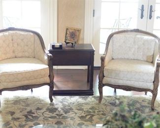 Custom "Lady" Barrel Chairs