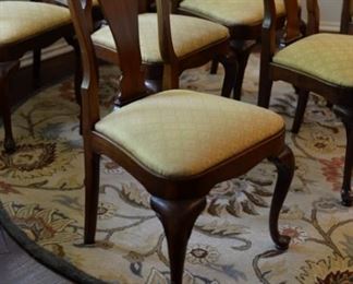 Queen Anne Style Chairs (Set of 8)