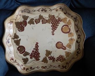 Tole tray hand painted