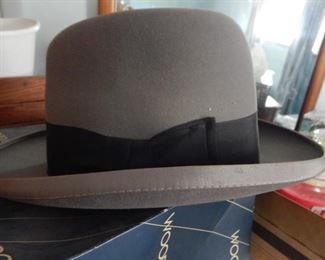 vintage men's dress Boller hat