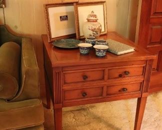 Brandt Furniture Mid Century Walnut Nightstand End Table