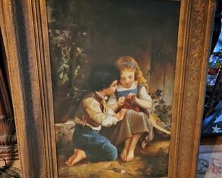 Framed Oil Painting the original was by Emile Munier