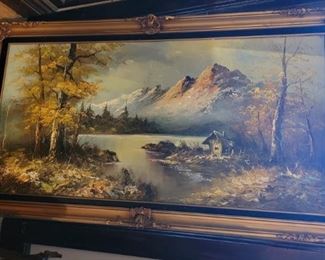 Lake and Mountain Scene