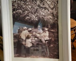 Picnic Scene Framed