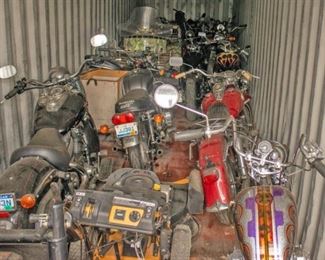 Group of Kowasaki Motor Cycles, Suzuki and others