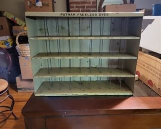 Advertising Metal Shelf Putnam Fadeless Dyes