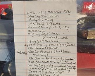 Tiffany Bracelet, Sterling Pin, Sterling Necklace, Bracelet and More