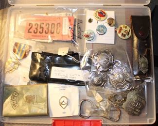 Hunting License, Military Pins, Buttons, Badges, More