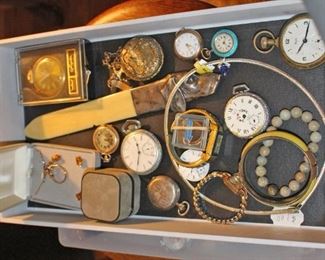 Watches, Rings, Pins, Letter Opener, Pocket Watches, More