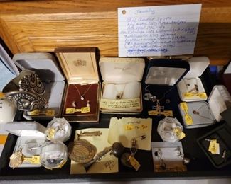 Jewelry, Gold, Rings, Earrings, Pins, See List