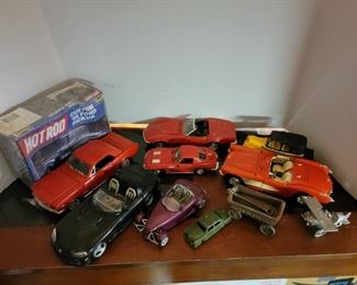 Corvette Cars, Corvette Battery Car, Mustang Die Cast cars, Dinky toy car, Wagon, Hot Rod Model