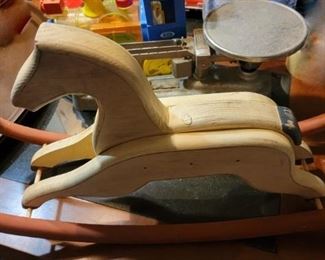Wood Rocking Horse Toy