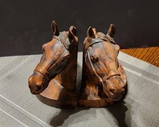 Horse Head Book Ends