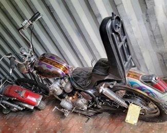 Ornate Motor Cycle Chopper