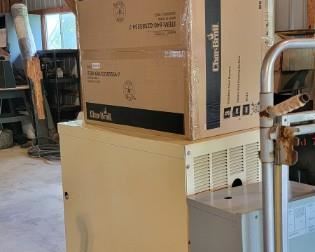 Generator and Char Broil Barbeque