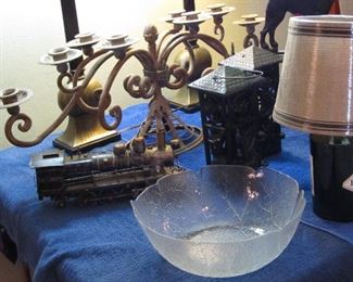 Cast iron candle holder handmade