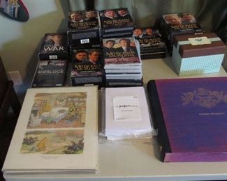 Midsomer Murders DVD's plus 1950's Winnie the pooh lithographs.