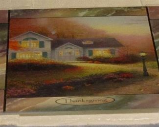 Thomas Kinkade stained glass panels.