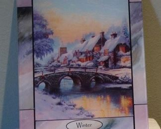 Thomas Kinkade stained glass panels.