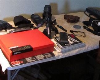 various camera related items